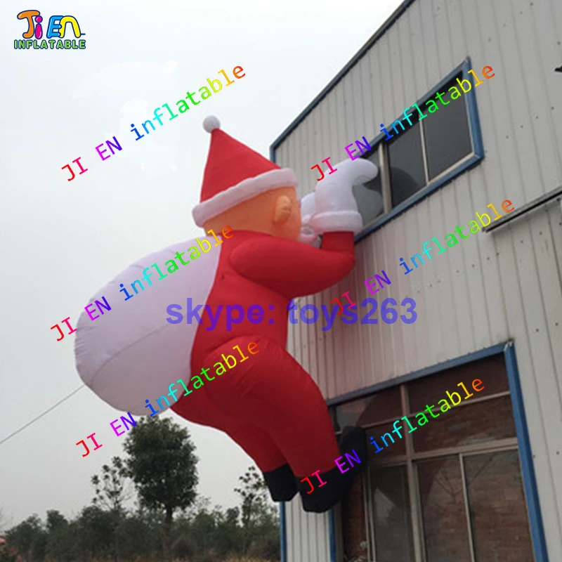 Бесплатная доставка воздушным транспортом надувной Санта Клаус Альпинизм