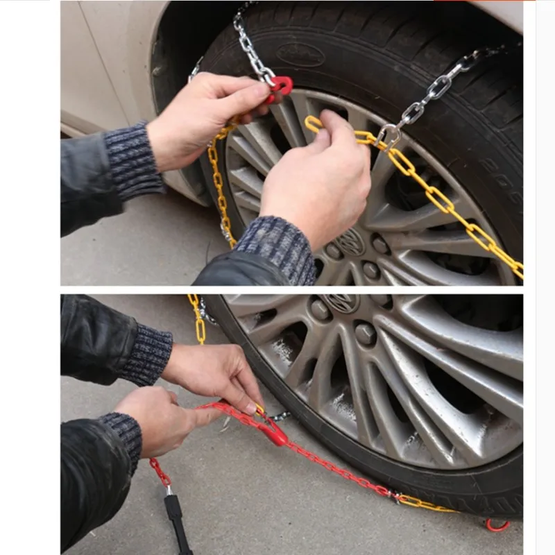 Универсальная прочная Автомобильная противоскользящая цепь из титанового