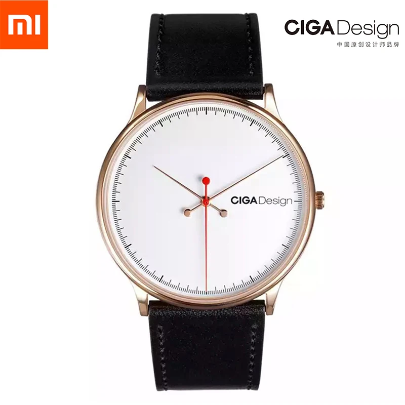 Мужские часы серии S Xiaomi CIGA Дизайнерские наручные Reddot Winner Модные Простые ретро
