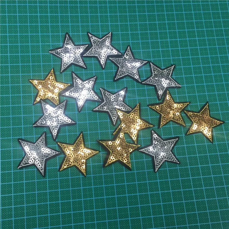 48 шт. золотистые и Серебристые блестки|badge patch|patches for clothingpatches patches |