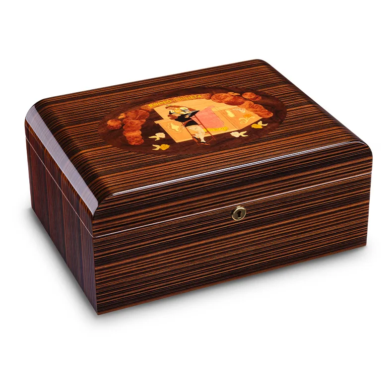CIGARLOONG коробка для сигар деревянная сигара дисплей коробка humidor для сигар с ручкой увлажнитель для сигар cla-00812
