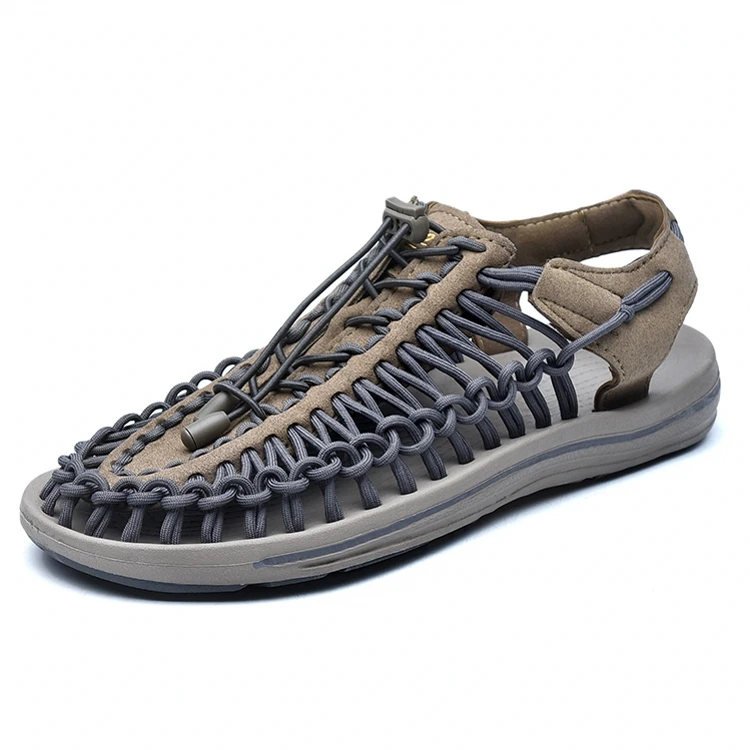 New Casual Men Soft Sandals Comfortable Men Summer Lycra Sandals Men Roman Summer Outside Home Beach Sandals Big Size DA0234 - Цвет: 1