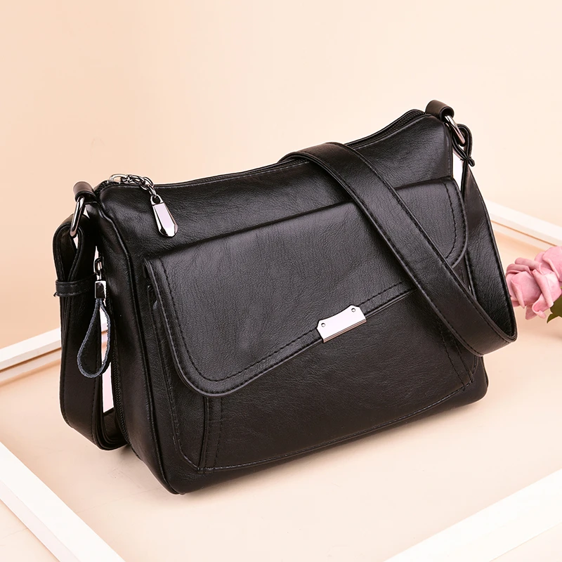 Новые женские кожаные сумки почтальон Feminina Bolsa роскошные кожаные сумки женские сумки дизайнерские Sac основная Женская сумка на плечо