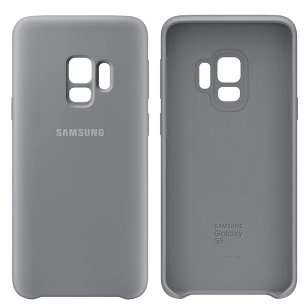 Light grey Samsung S9 plus, силиконовый чехол, задняя крышка,, g9650, 9500, силиконовый защитный чехол для камеры, мягкий, анти-износ, защитный чехол - Цвет: Light grey