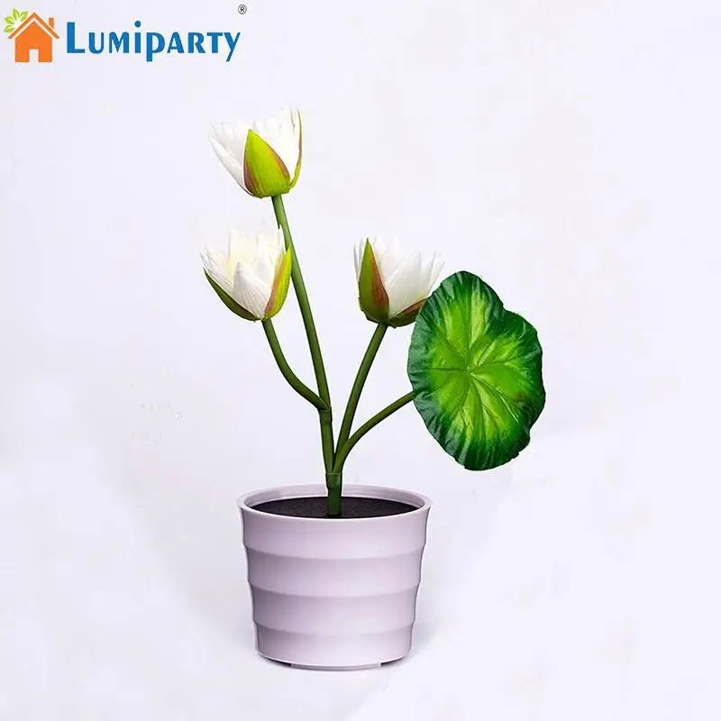 LumiParty светодиодный солнечный свет цветочные горшки светодиодная лампа ночная