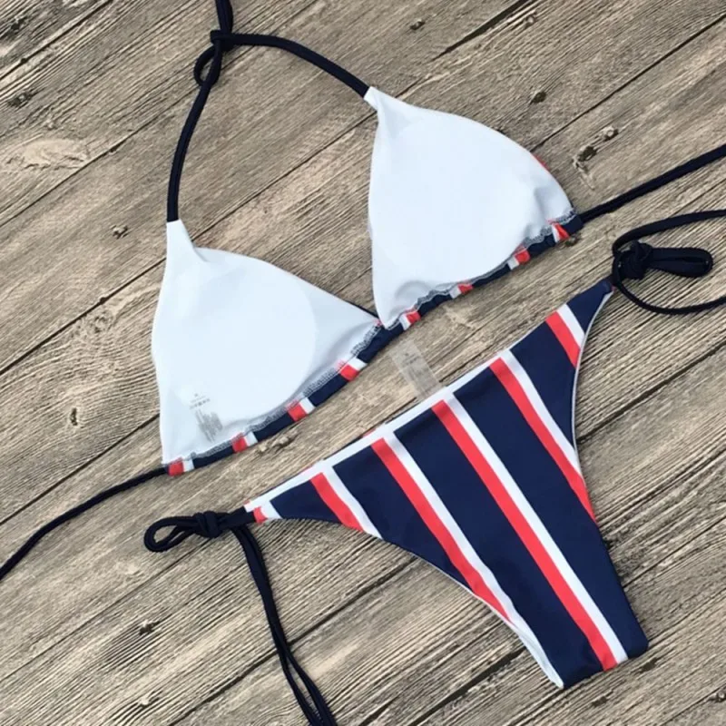 Женский бандажный костюм купальник с пуш апом и бюстгальтером|Комплекты нижнего