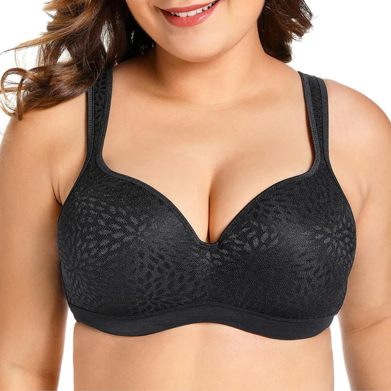 Большие размеры 34-44 B C D DD DDD E Для женщин топа с полной чашкой и покрытие на