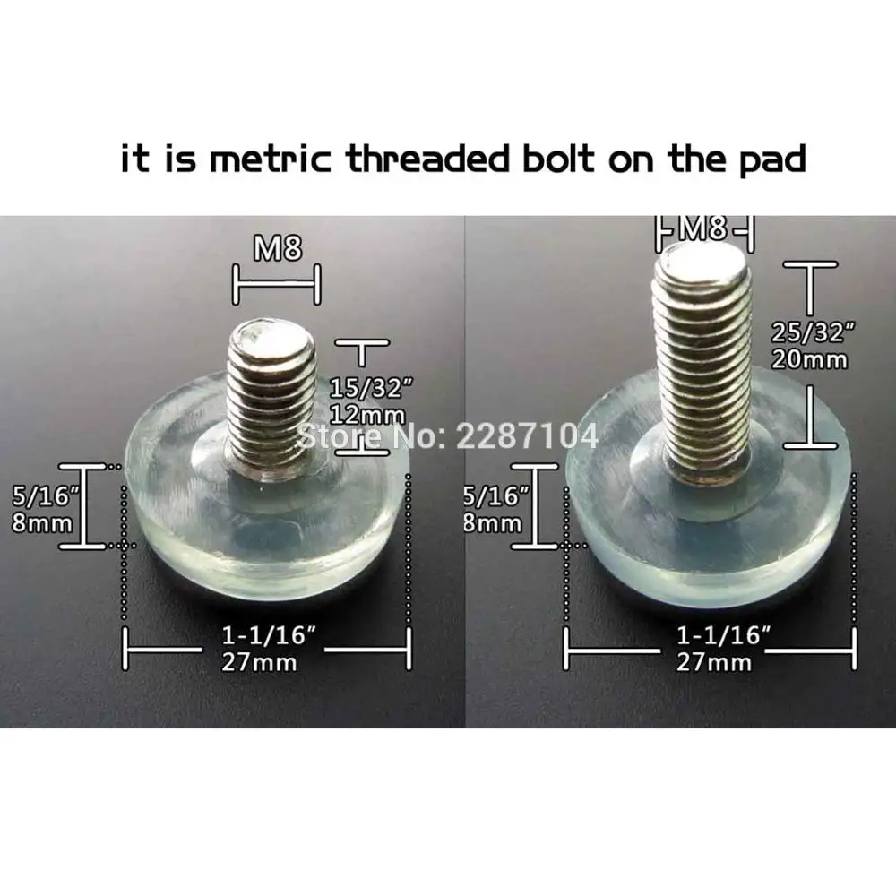12 шт. регулируемые ножки для мебели из прозрачного нейлона|bolt stud|bolt motorbolt hardness |
