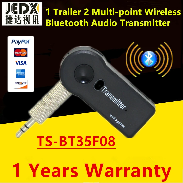 1 трейлер 2 многоточечный беспроводной 3 5 мм Bluetooth аудио передатчик сплиттер