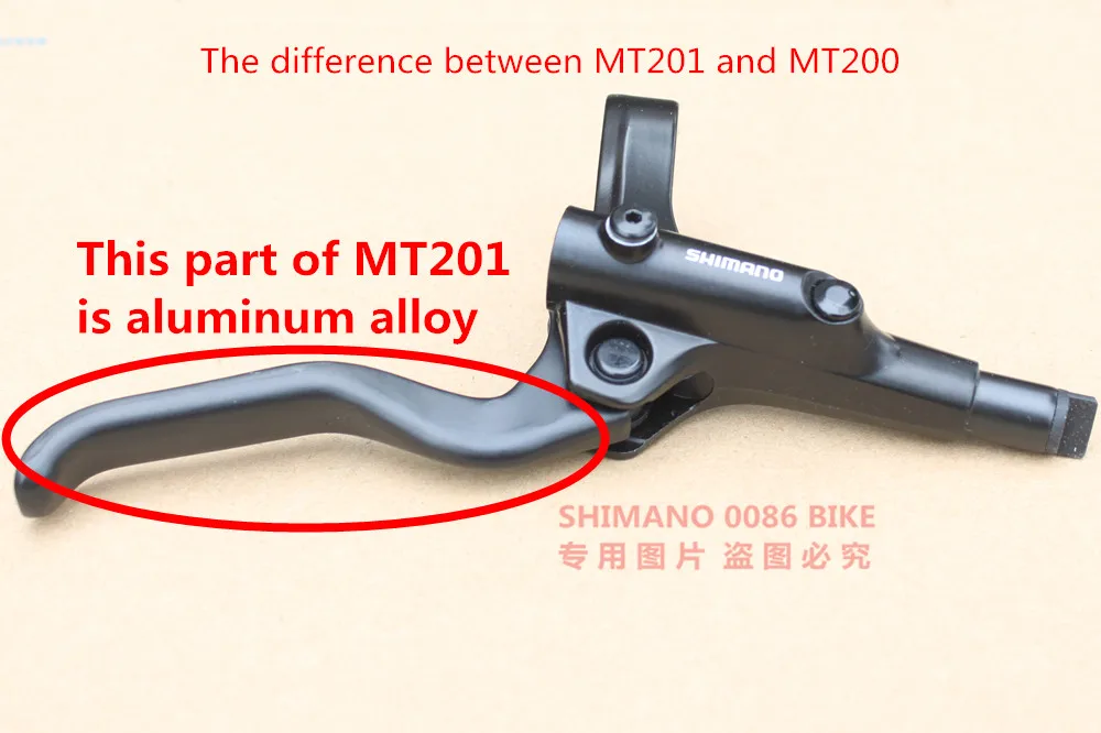 Shimano горные велосипеды Гидравлический дисковый тормоз MT200 запчасти суппорт BL-MT200 MT201 тормозной рычаг