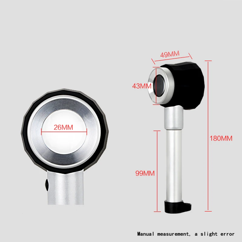 Ручное увеличительное стекло 10x26 мм со светодиодной подсветкой | Инструменты