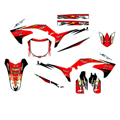 Лаванда Для Honda CRF250 CRF 250 2010 2011 2012 2013 CRF450 CRF 450 2009 2010 2011 2012 полный наклейки DIY настраиваемые количество наклейки - Цвет: Лаванда