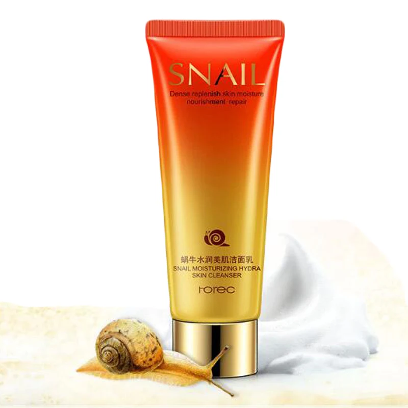 Snail Facial Cleanser Anti Aging Breakout Wrinkle Reducing Face Wash for Clear Reduced Pores Oil-control Cleansing 100ml O | Красота и