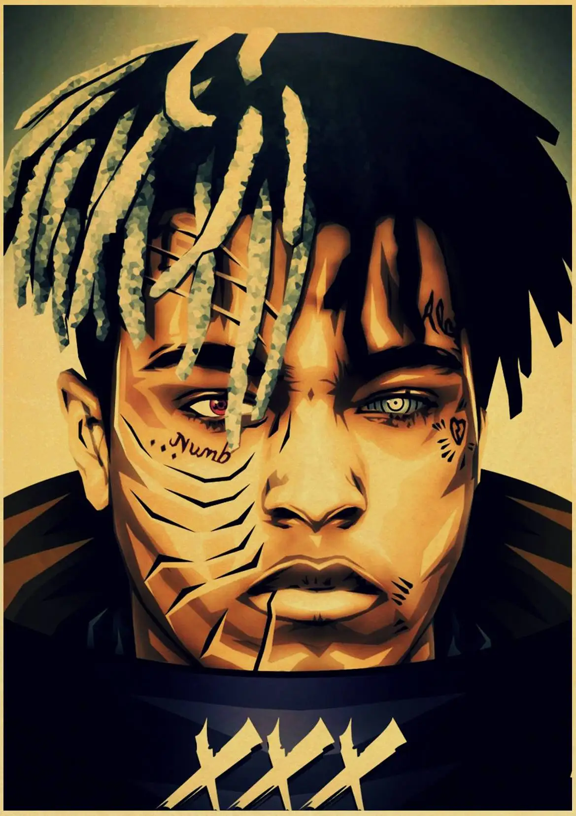 Классический американский рэппер Xxxtentacion плакат декоративные ретро настенные