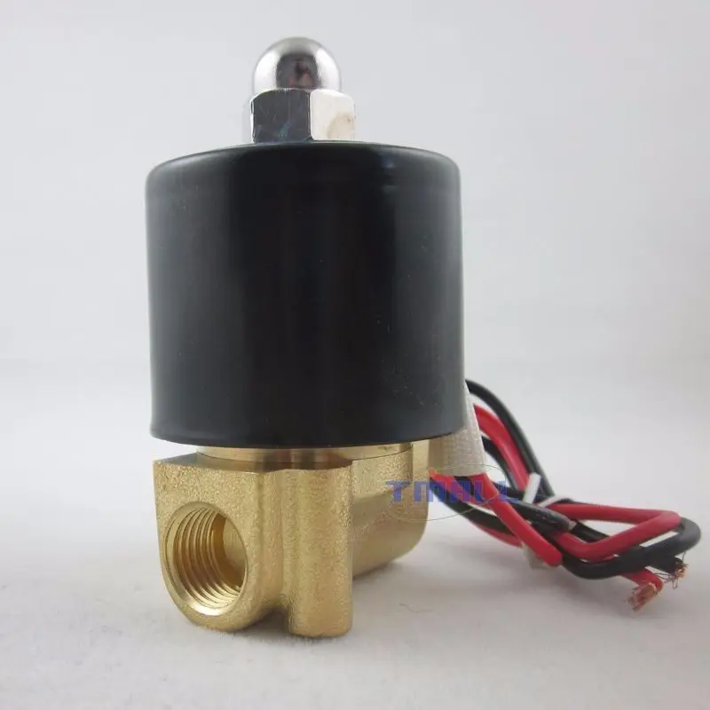12 В постоянного тока 3/4 &quotNPT NC латунный Электрический электромагнитный клапан с