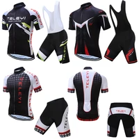 men teleyi summer cycling jersey kits male 2022 racing bike clothing mtb mallot uniform bicycle skinsuit equipment clothes sets