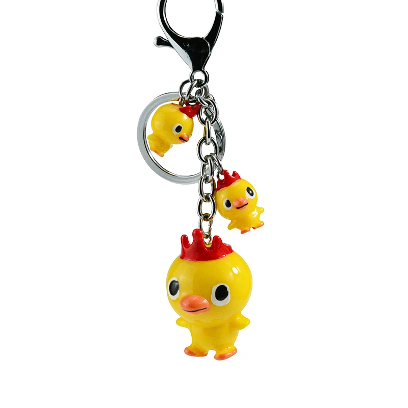 ALenno милый красный Корона три желтые утки брелок Брелоки с животными аксессуары