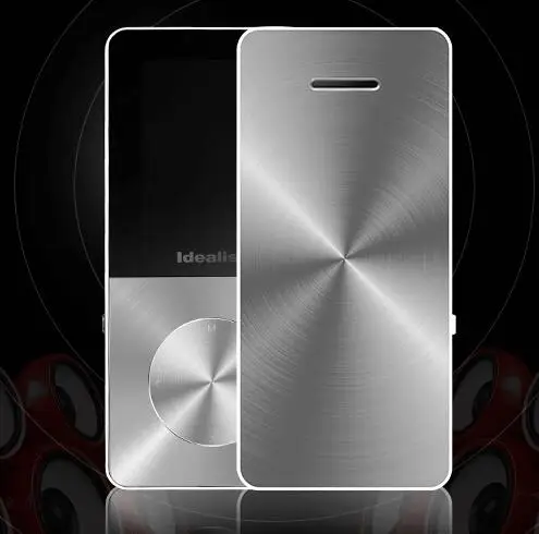 Silver Бренд Idealist металлический MP3 MP4 плеер 4 ГБ/8 ГБ/16 ГБ Видео Спорт MP4 Flash HIFI тонкий MP4 видео плеер радио рекордер динамик Walkman - Цвет: Silver