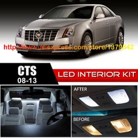 free shipping 16pcslot car styling xenon white canbus package kit led interior lights for 08 13 cadillac cts