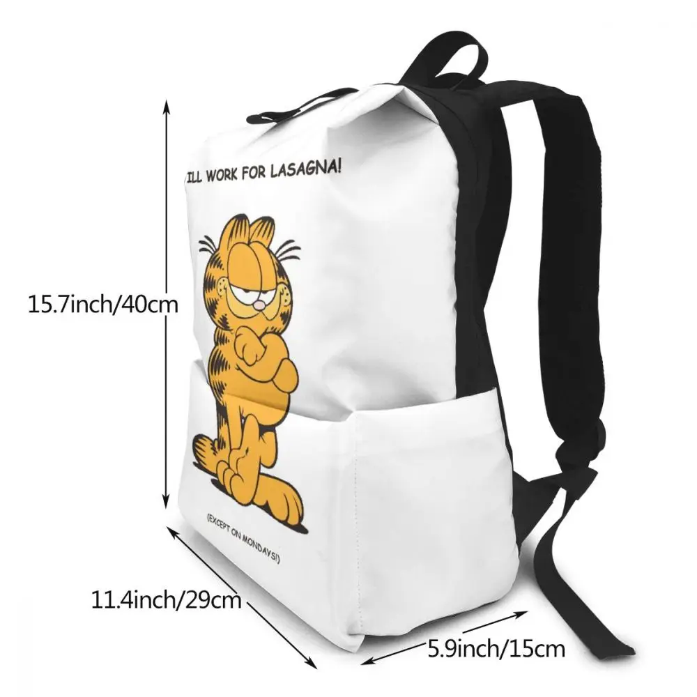 Рюкзак с гарфилдом классические Юмористические рюкзаки Garfield модная сумка узором