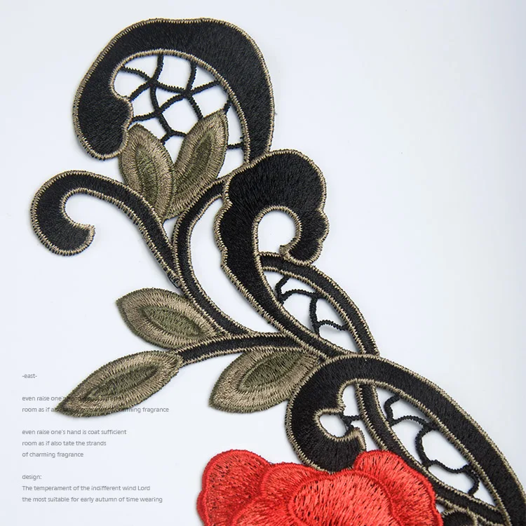 Модный художественный стиль Изысканная элегантная кружевная ткань вышивка