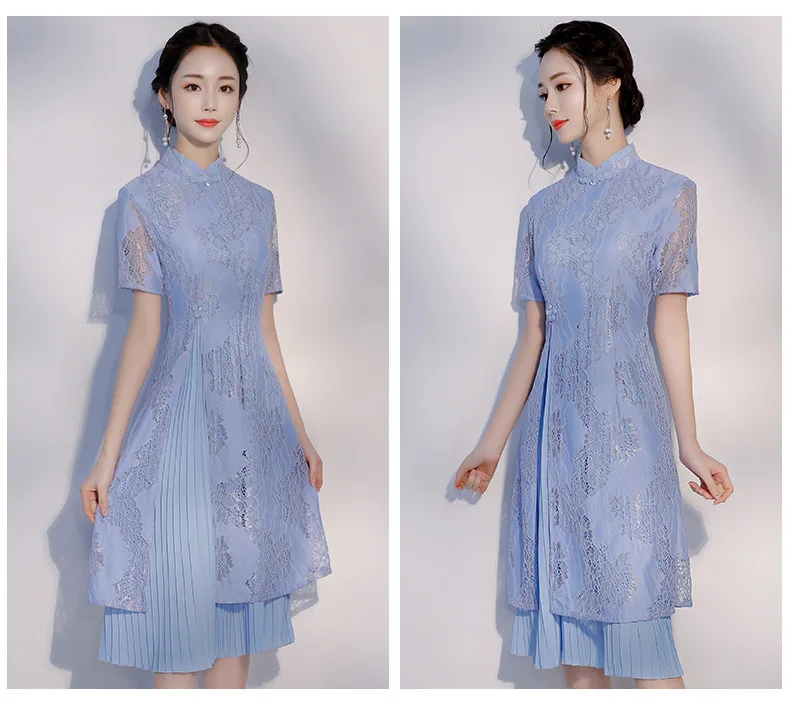 Летнее платье aodai Вьетнам qipao для женщин Традиционная Восточная одежда платья ao dai