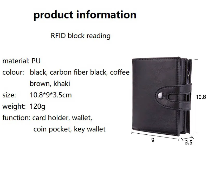 Weduoduo стиль держатель для кредитных карт для мужчин и женщин Анти RFID визитница многофункциональный бумажник для карт большой емкости