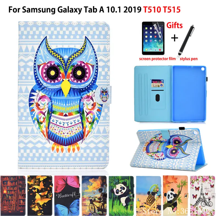 Флип чехол для Samsung Galaxy Tab A 10 1 2019 дюйма T510 T515|Чехлы планшетов и электронных книг| |