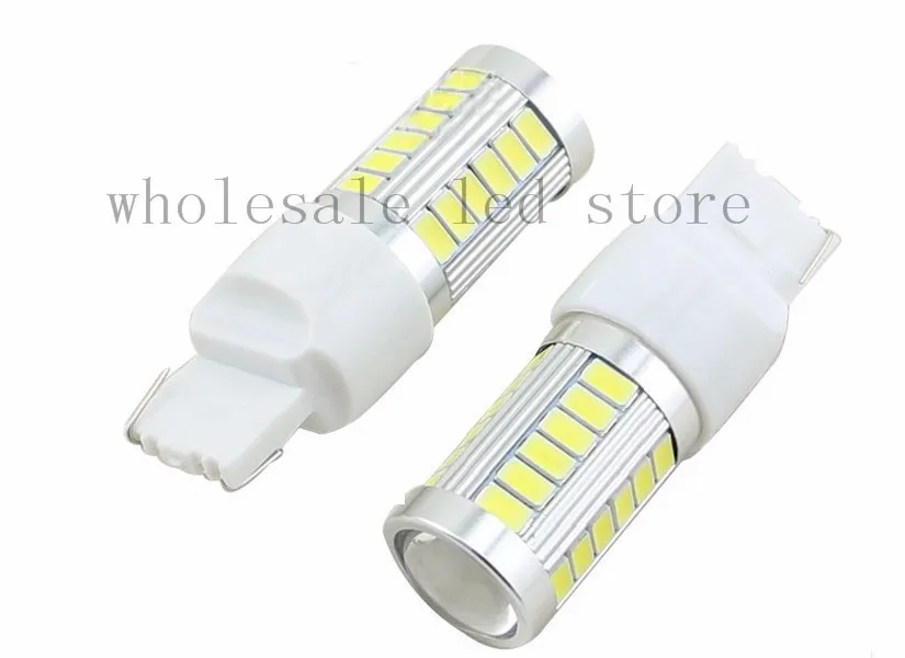 10 шт. T20 7443 7440 W21W WY21W 33 smd 5630 5730 светодиодный Cr ee объектив Автомобильный резервный