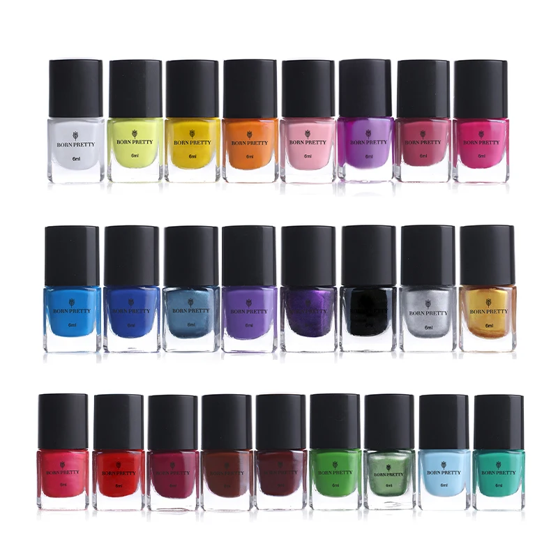 Рожденный PRETTY 6 мл ногтей лак помада skinaz Nail Art латекс 25 Цвета Лаки ногтевой
