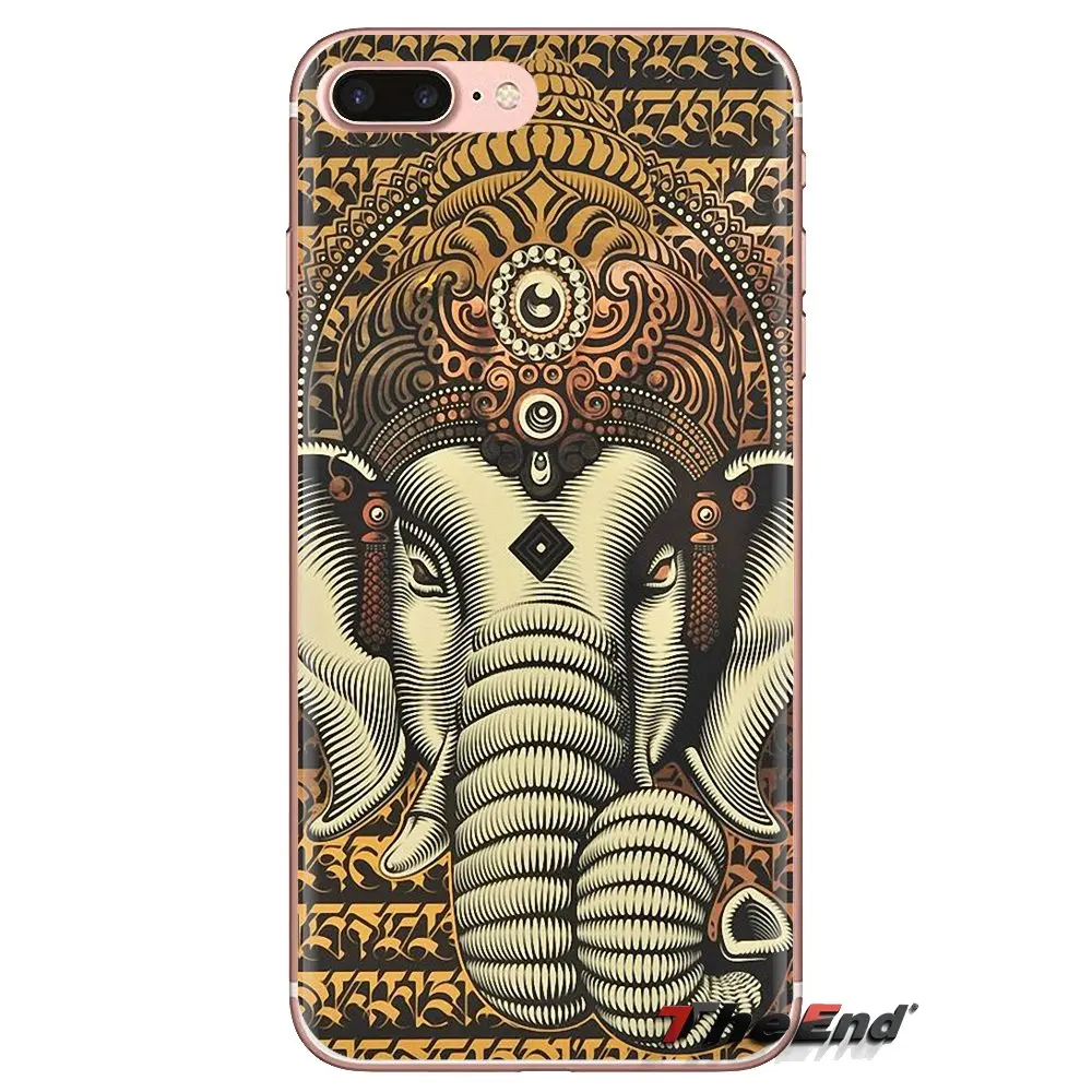 For Samsung Galaxy S3 S4 S5 Mini S6 S7 Edge S8 S9 S10 Plus Note 3 4 5 8 9 Lord Ganesha Hindu God Ganesh Buddha Phone Shell Cases |