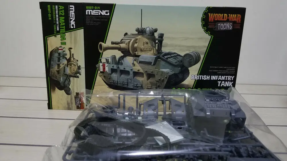 Meng WWT 014 Британский пехотный Танк A12 Матильда II Q издание Пластик сборка модель