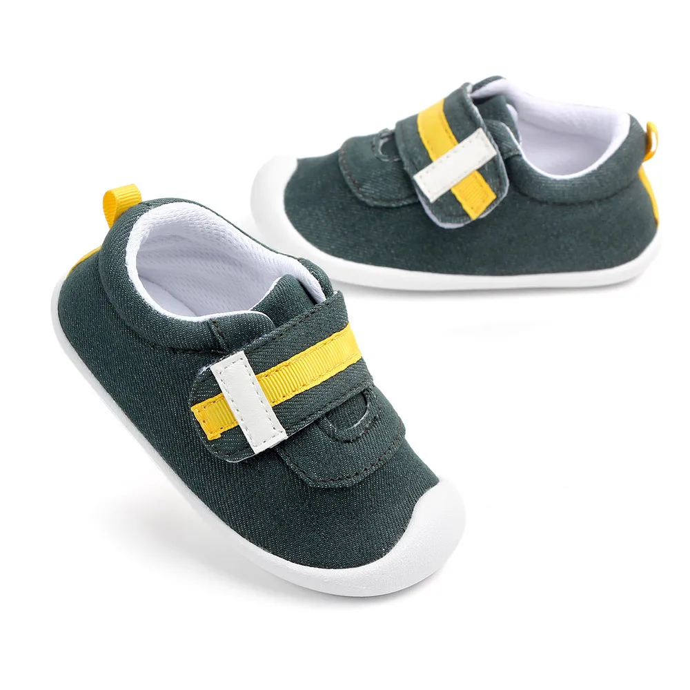 

2020 Hot sale fashion canvas baby girls boys first walker shoes Soft sole breathable anti-slip simlpe moccasin for party