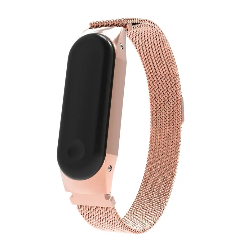 Замена mi Band 3 ремешок регулируемый браслет из нержавеющей стали магнитный ремешок для Xiaomi mi 3 M3 браслет Bractlet металлический ремешок