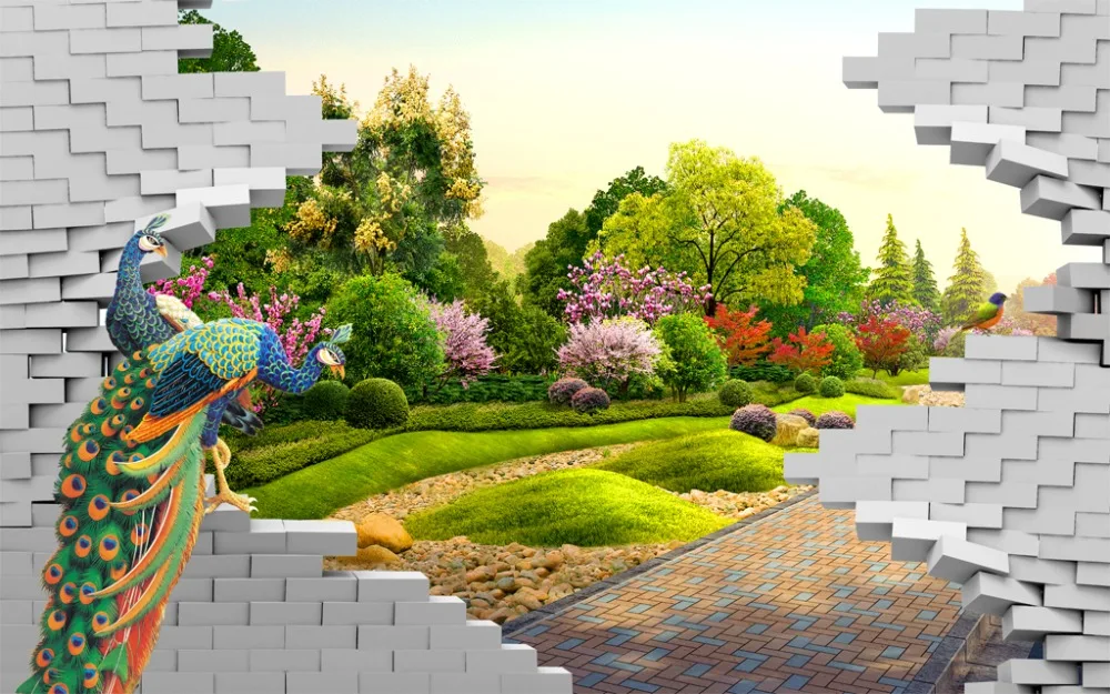 Кирпичные шторы Затемненные Окна Роскошные 3D набор для спальни гостиной офиса