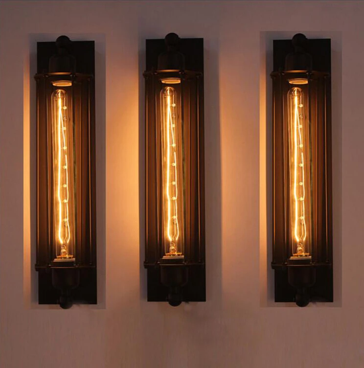 Промышленный винтажный настенный светильник железная лампа с бюстгальтером для