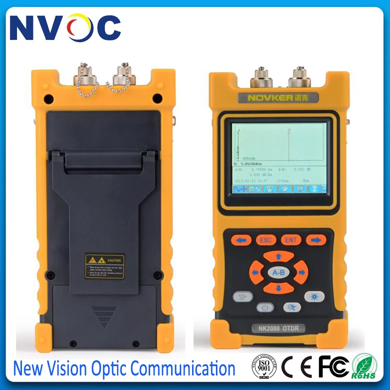 Портативный NK2000 SM OTDR 1310 нм/1550 нм 28/26 дБ встроенный 2 мВт VFL сенсорный экран 70 км ~ 80
