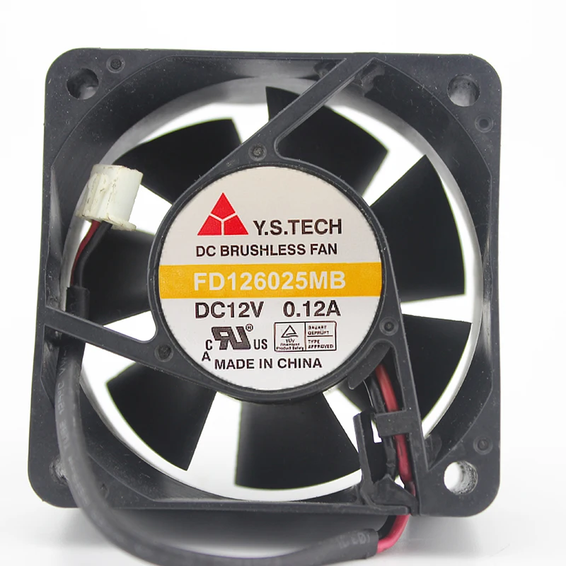 Новый оригинальный FD126025MB 6025 DC12V 0.12A 6cm блок питания шасси бесшумный охлаждающий вентилятор