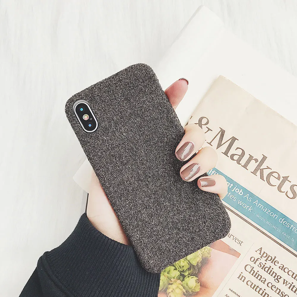 Модный зимний теплый тканевый чехол Boucho для iPhone X 8 plus 7 6S 6 чехлы телефонов 6plus |