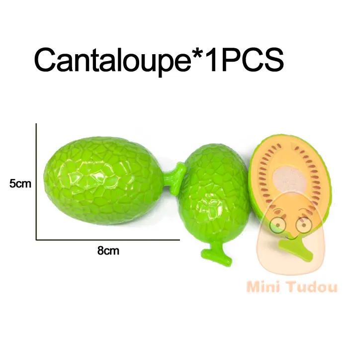 Cantaloupe Minitudou еда игрушки cut фрукты овощи детская кухня развивающие продукты питания овощи детская кухня притворись play kitchen cut игрушки малыша миниатюрные питание фрукты игрушки для девочек Мальчики - Цвет: Cantaloupe