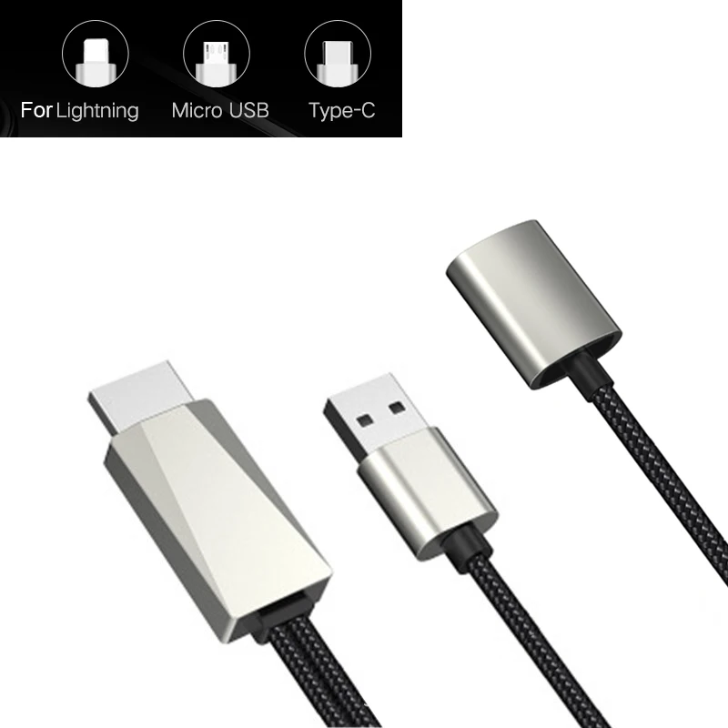 IOS TYPE C Microusb Android HDMI кабель HD tv телефон к tv Ссылка для iPhone 5 6 7 8 Plus X XS MAX XR для Xiaomi huawei samsung S10