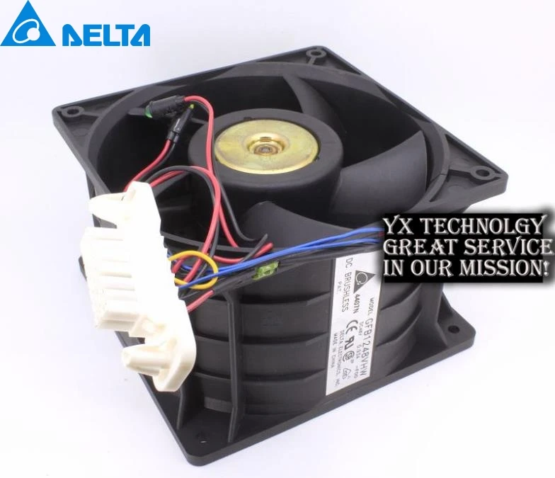 Для Delta 120*120*76 мм 12 см 120 GFB1248VHW DC48V 0.93A серверный вентилятор со светодиодсветильник