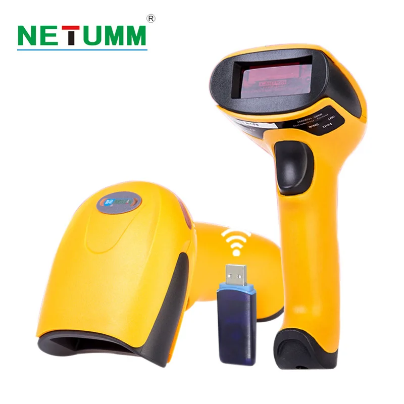 Беспроводной лазерный сканер штрих кодов Высокочувствительный портативный 433
