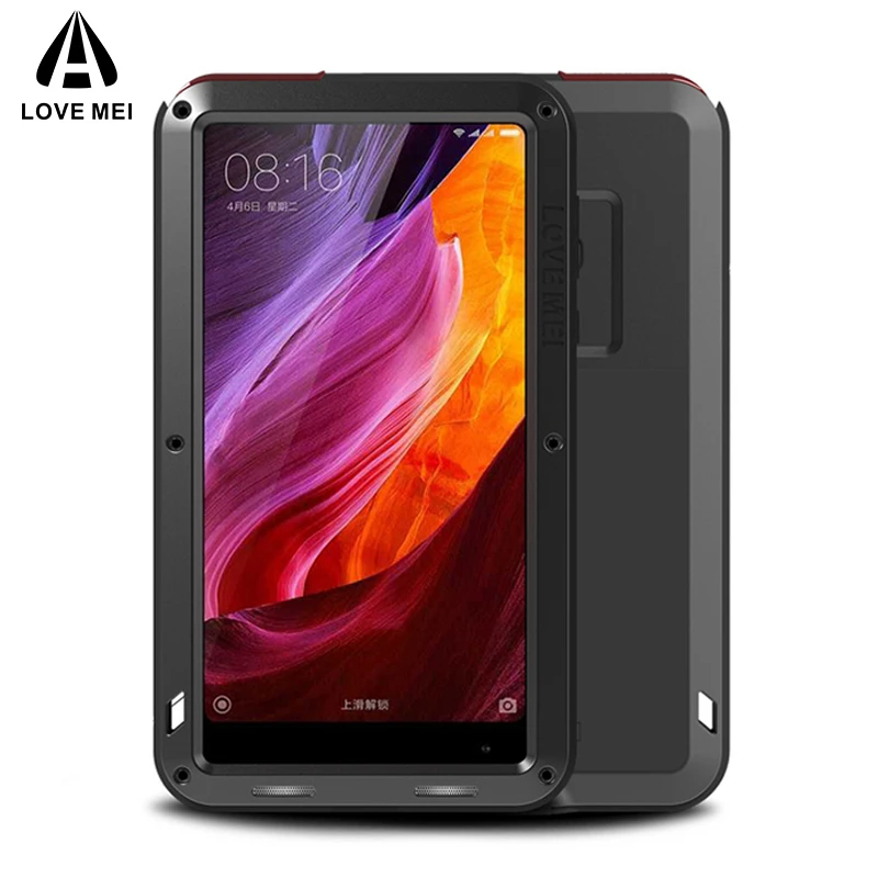 Алюминиевый металлический чехол LOVE MEI для Xiaomi Mi Mix мощный противоударный