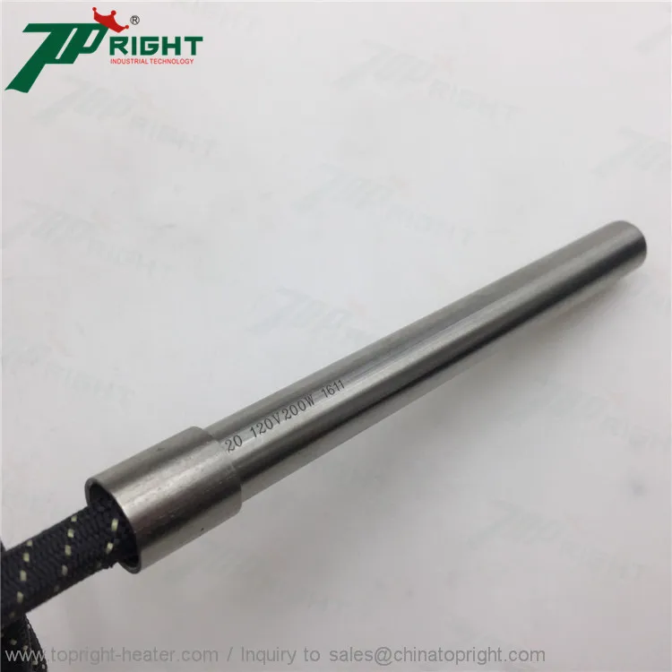 120v200w dia.6.5mm x100mm высокой плотности Картридж нагреватель с 5 pin кевлар рукав xlr штекер