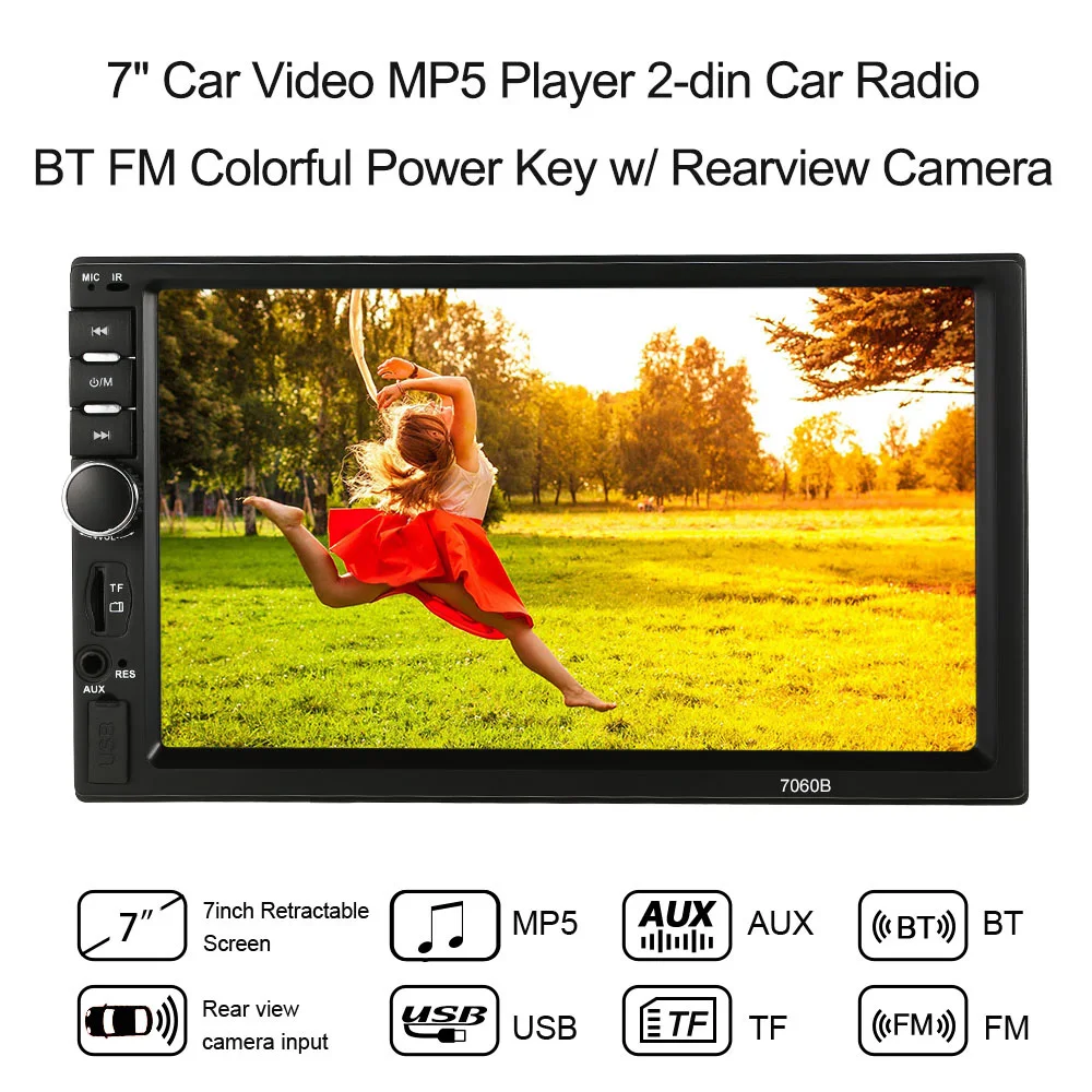 

KKmoon 2 Din 7" Car Video MP5 Player Car multimedia Player For Passat b6 Ford Focus 2 kia rio 3