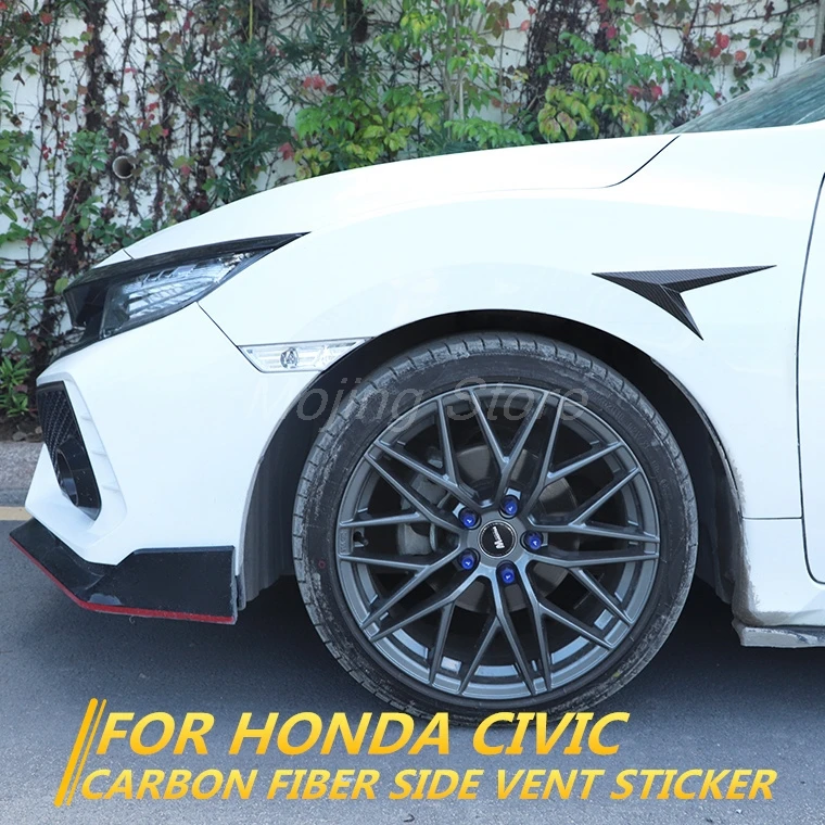2 шт. для Honda Civic 16/17/18 внешние части из углеродного волокна ABS корпус боковая крышка