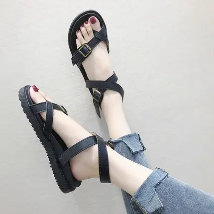 Женские летние 2019 новые дикие студенческий пояс с пряжкой повседневные пляжные