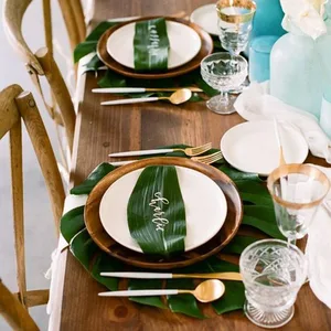 Искусственные тропические листья QIFU 12 шт