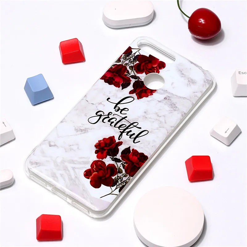 Huawei Honor 7A Pro, мраморный чехол для Coque Huawei Y6 Prime, чехол, чехол, цветной гранит, мягкий силиконовый чехол для телефона, Fundas